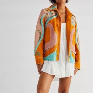 FREE PEOPLE Lotus Love Jacket ~Nouveau Combo